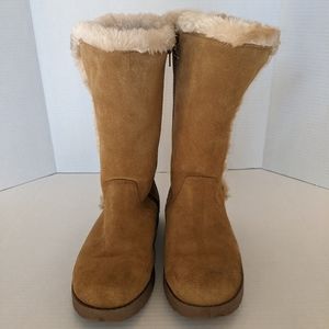 Genuine Suede/ Faux Fur Lined Boots
